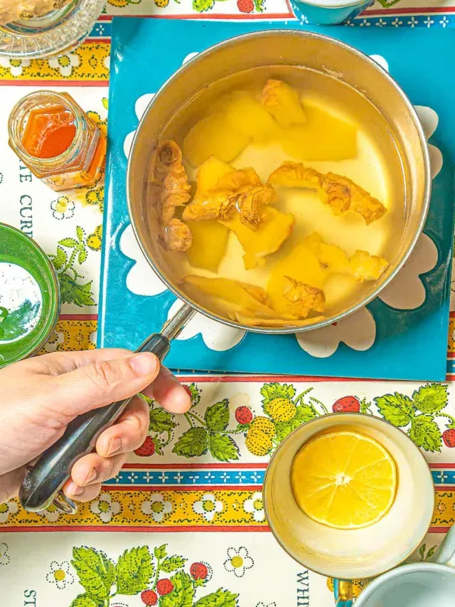 3-Ingredient Ginger Tea with Lemon and Honey