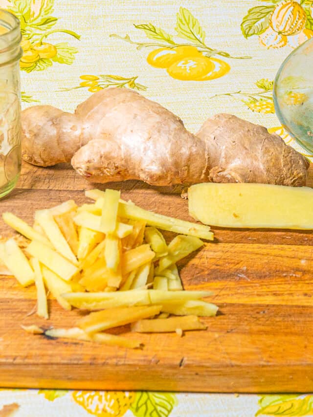 Tofu Pudding with a Ginger Syrup Twist